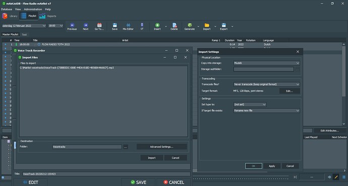 5008 Voicetrack DBremote 7 advanced settings (Original)