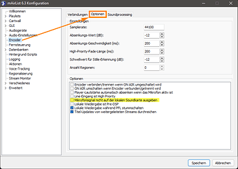 v6.3 Konfig Encoder lokale Wiedergabe