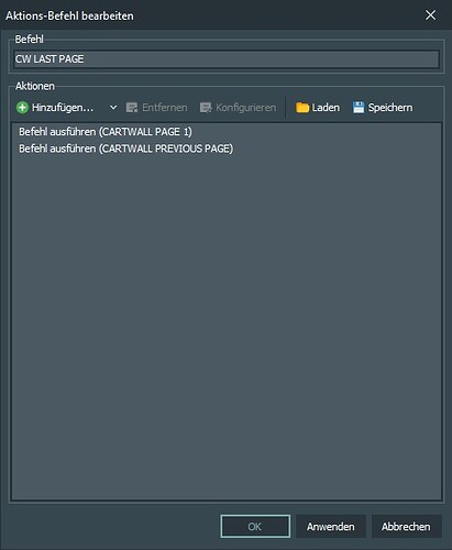 v8 command cw last page
