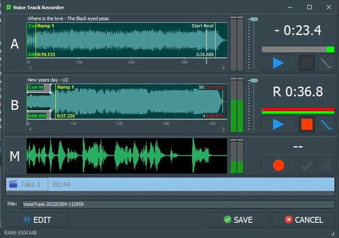 5013 Voicetrack DB remote 1 - record