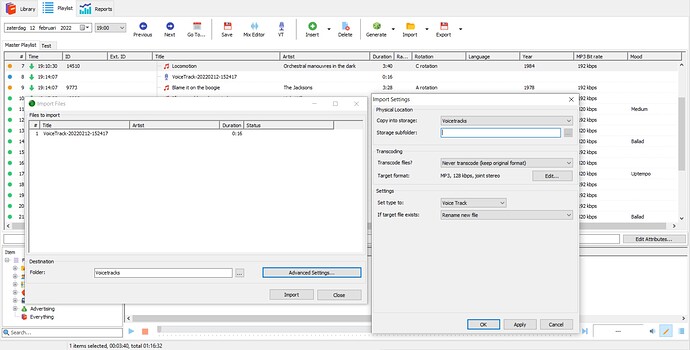 5008 Voicetrack DBremote 6.3 advanced settings