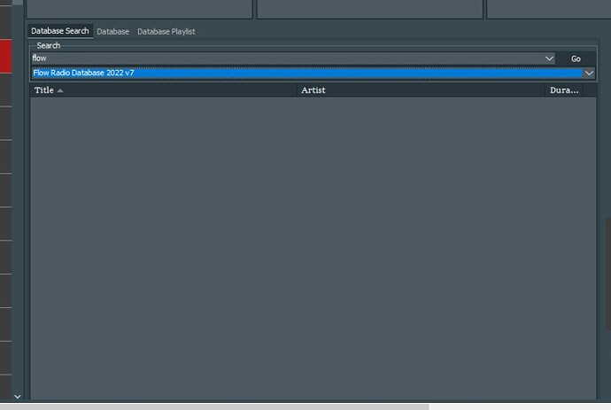 5007 Mairlist Database no search found in browser