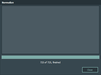 v7.0 Mass edit normalization when analysis exists