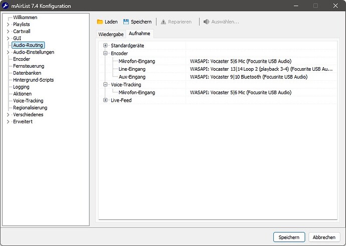 v7.4 Audio-Routing Laptop Vocaster (Aufnahme)