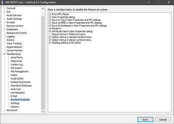 v6.3 config (en) Runtime features
