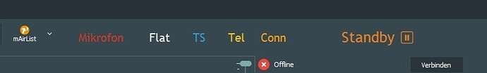 v7.4 Buttons (Standby) mit Vocaster Two