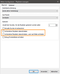 v6.3 Event Playlist erzeugen nicht überschreiben