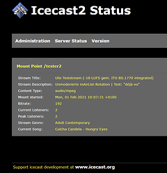 Icecast mit Accents