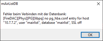 mairlist_datenbankfehler