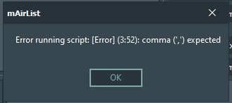 5020 script load cartwall page error